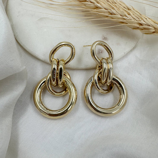 Gold Sandy Earrings