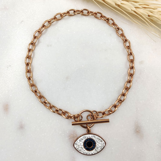 Link Evil Eye Charm Bracelet