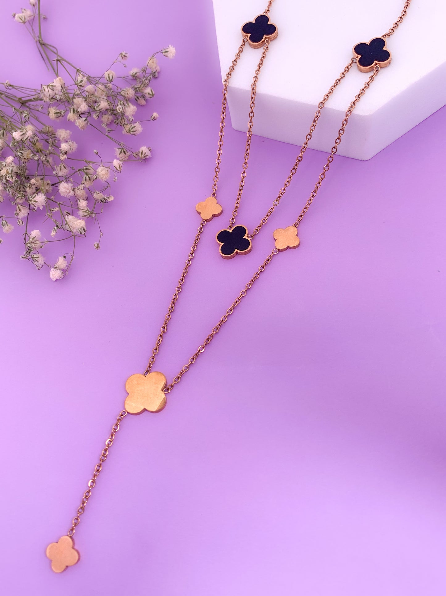 Alana Clover Layered Necklace