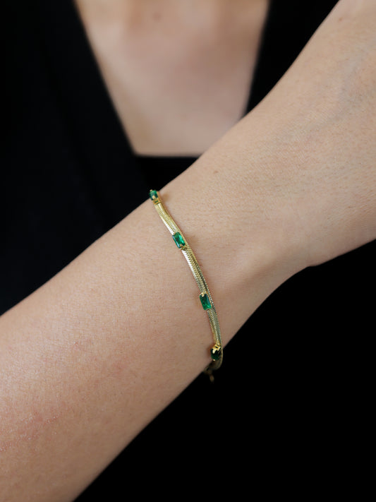 Emerald Morgan Bracelet