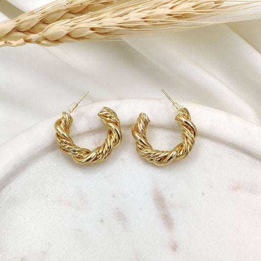 Golden Rope Hoops