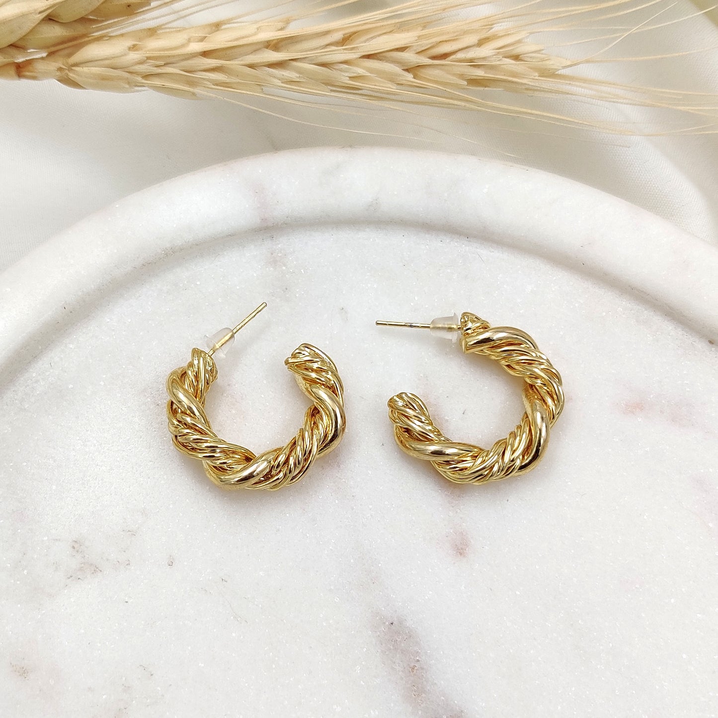 Golden Rope Hoops