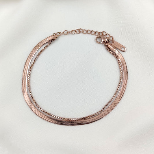 Layered Snake Chain Bracelet