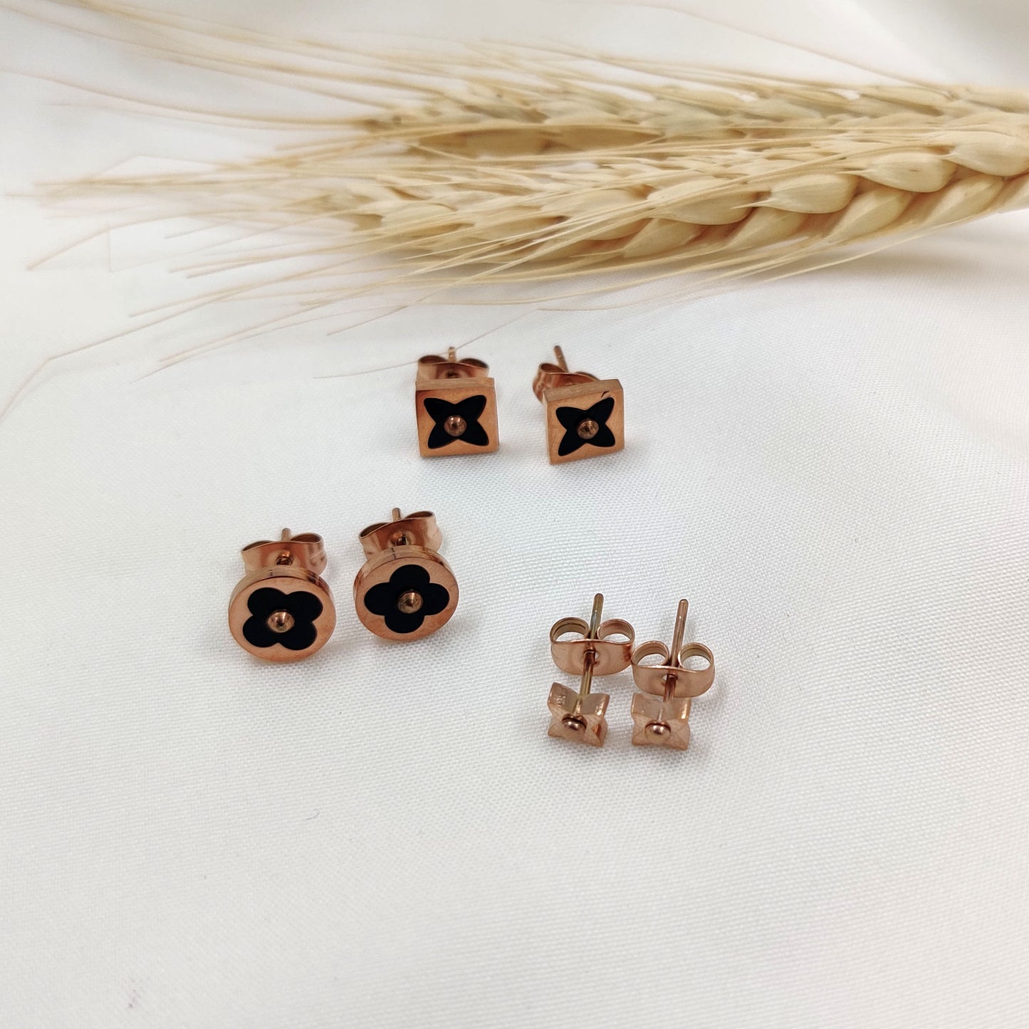 Steffy Earring Set Of 3 (Black)