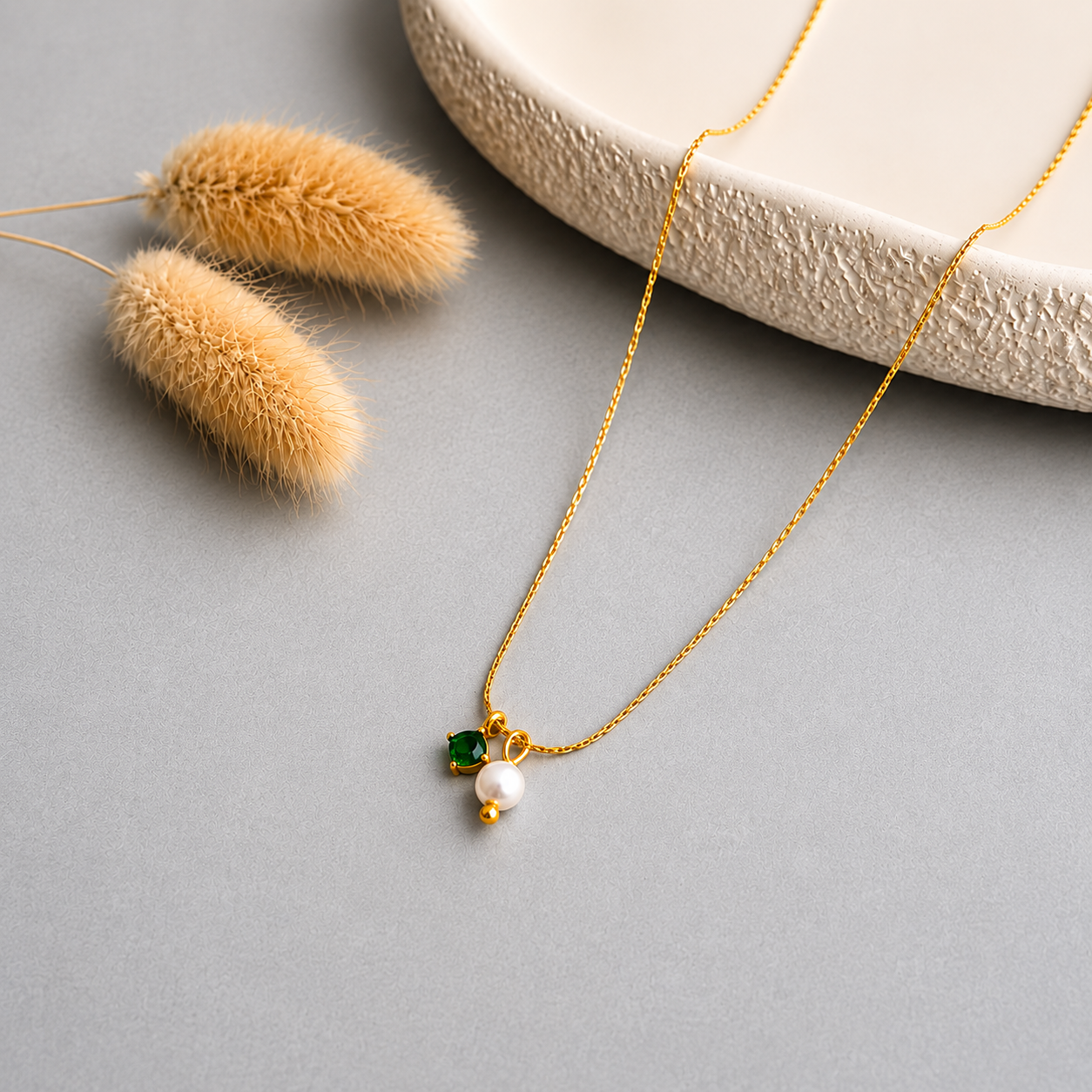 Jade Pearl Necklace