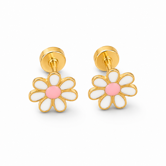 Daisy Piercing Studs (white)