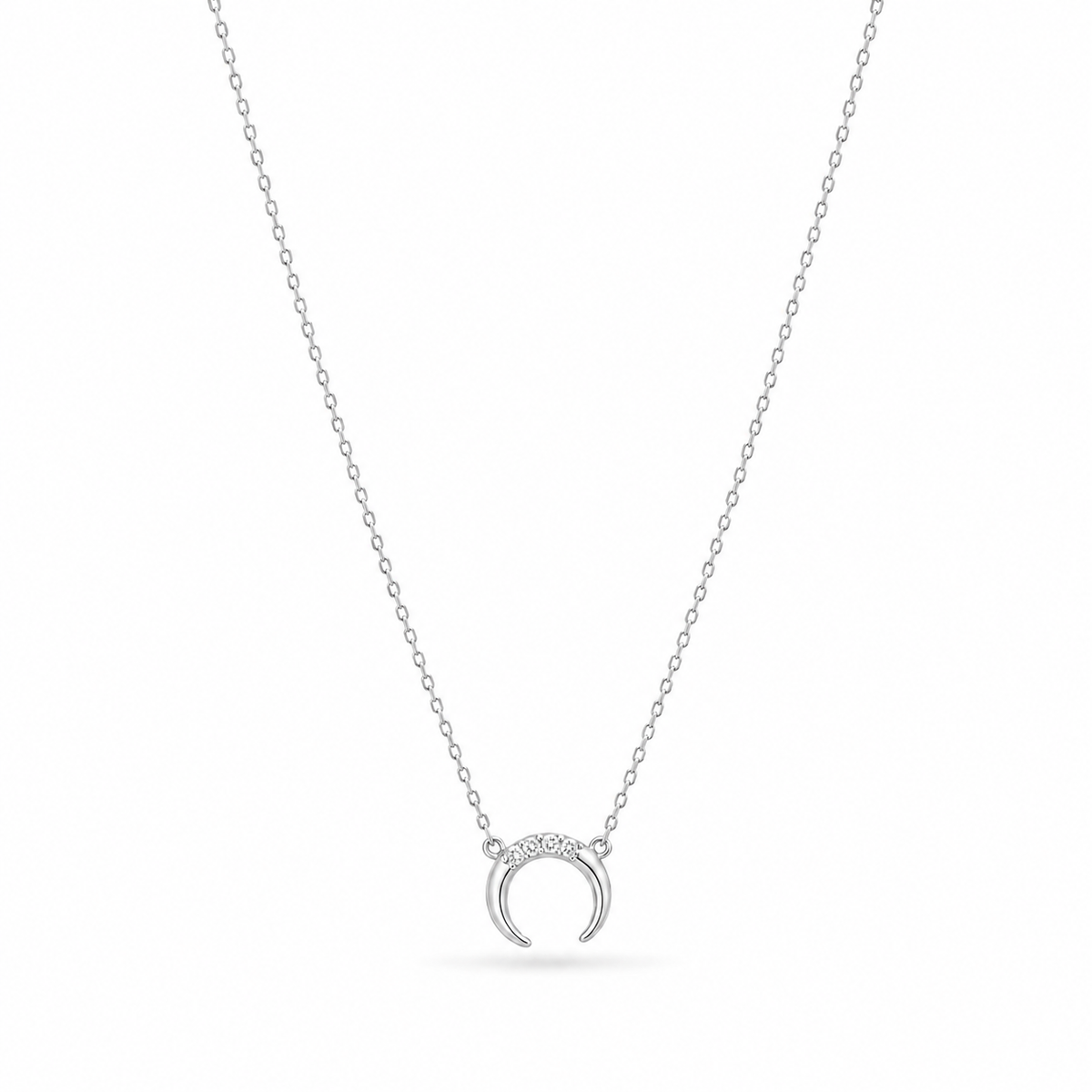 Kyra Moon Necklace (Silver)