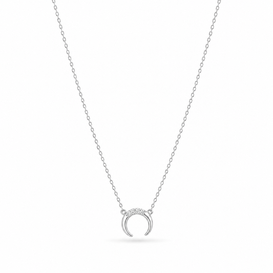 Kyra Moon Necklace (Silver)