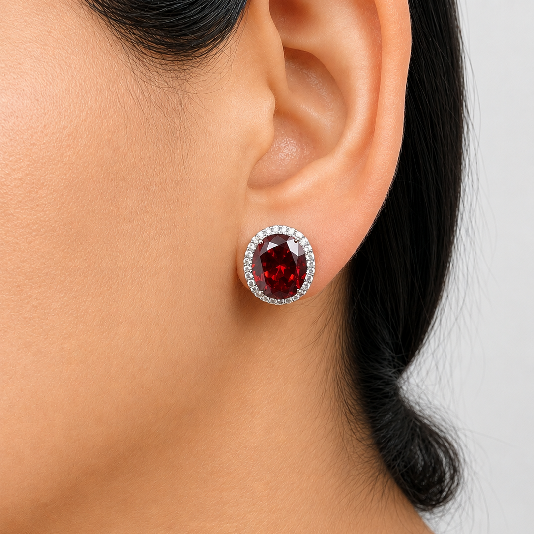 Ruby Opulence Studs