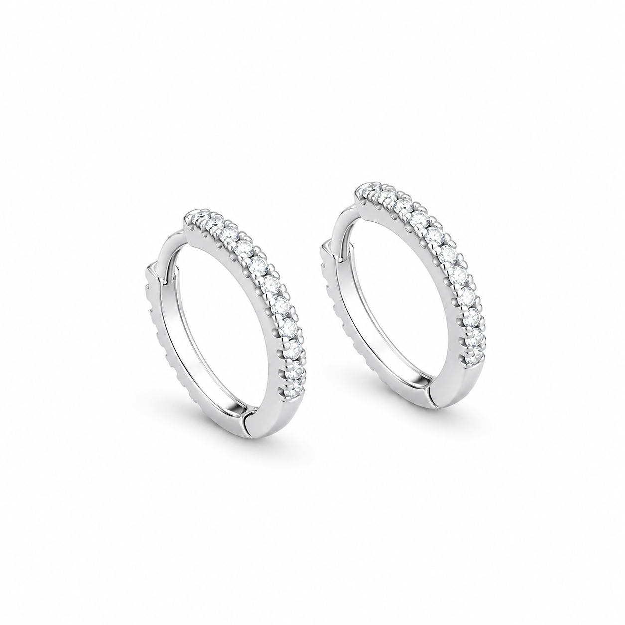 Classic Huggie Hoops (Silver)
