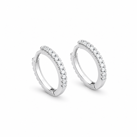 Classic Huggie Hoops (Silver)