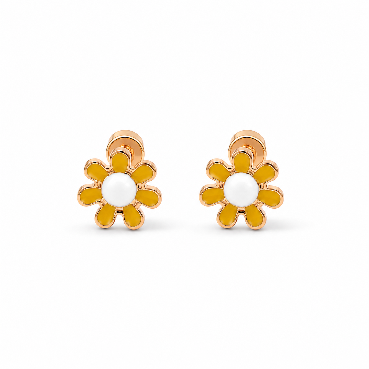 Daisy Second Piercing Studs (Yellow)