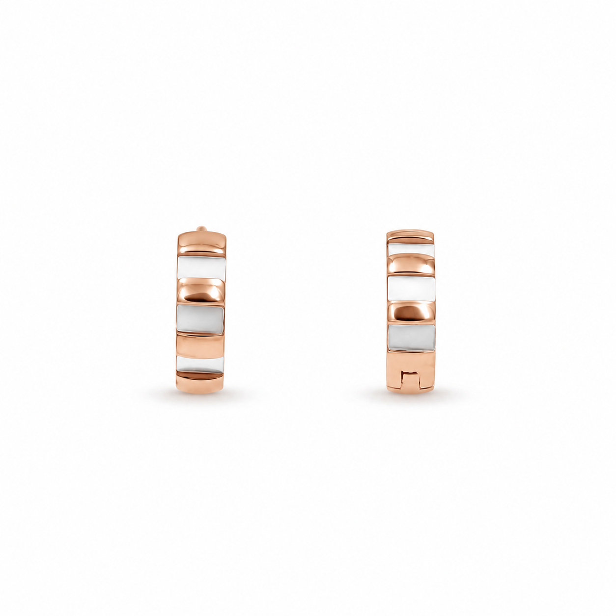Crystal Drop Huggie Hoops