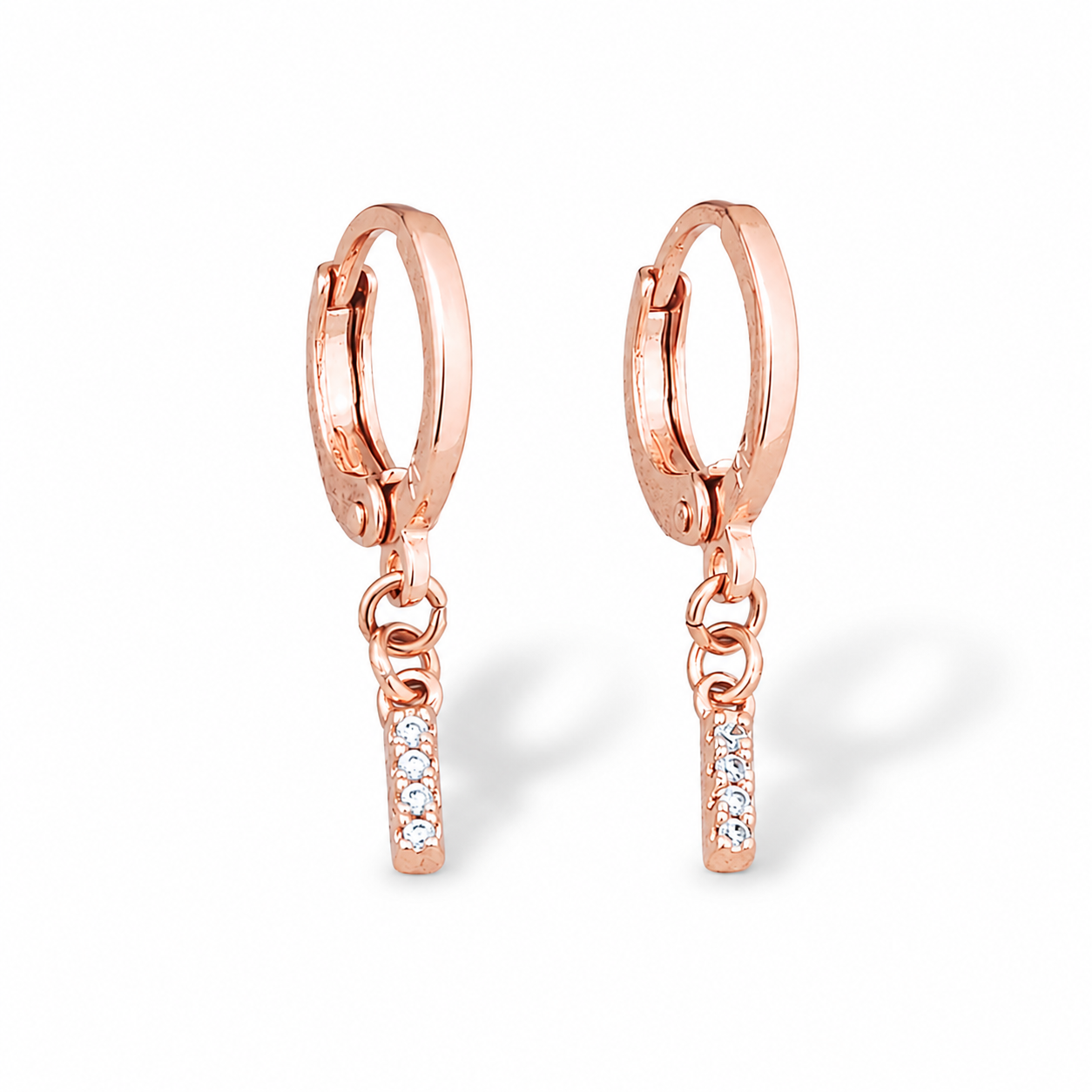 Lume Line Huggie Hoops