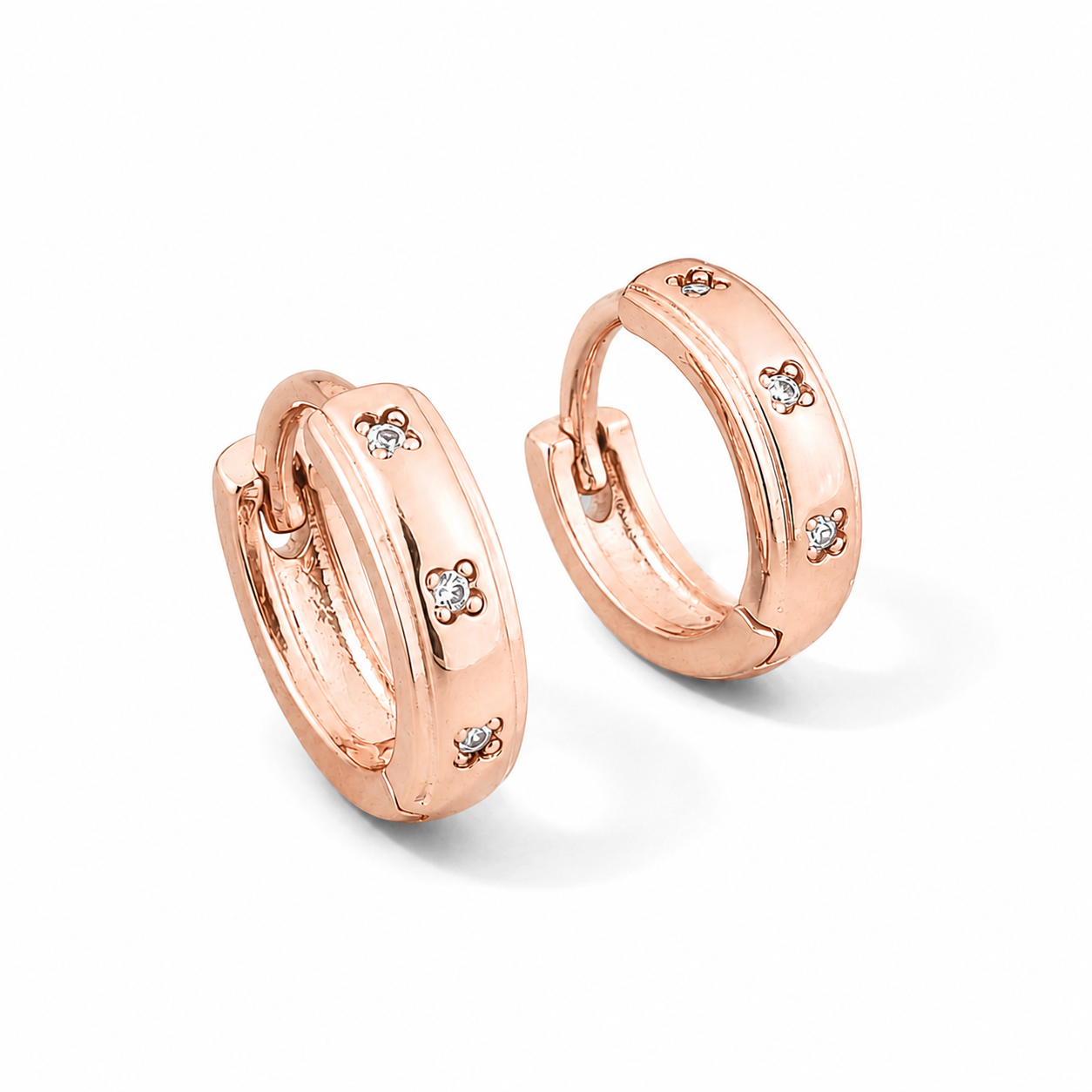Simple Huggie Hoops