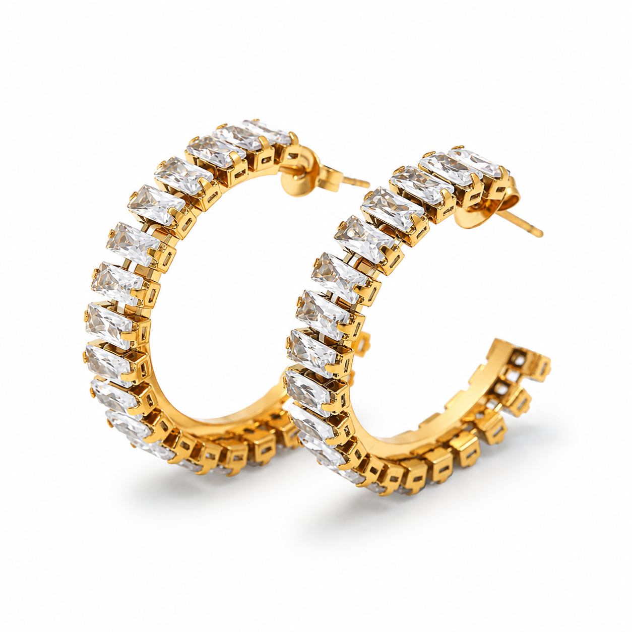 Crystal Hoops