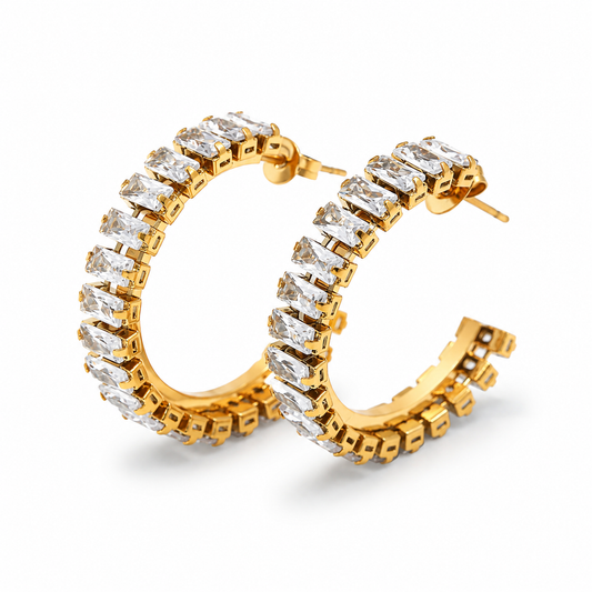 Crystal Hoops