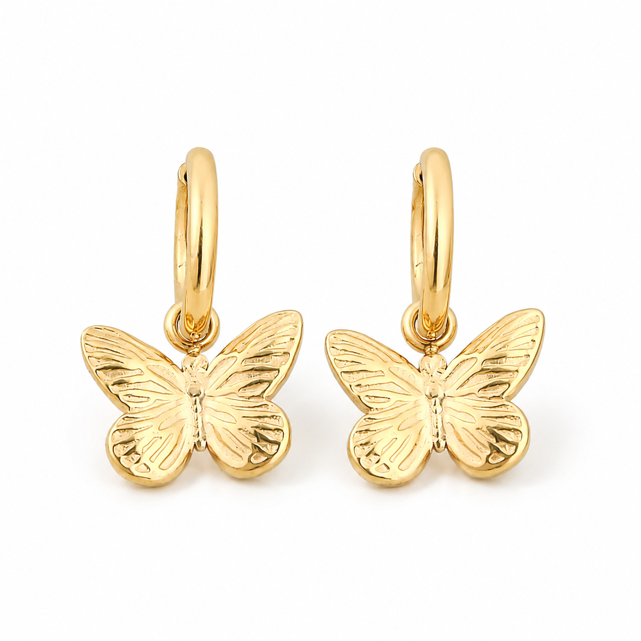 Natalie Butterfly Hoops