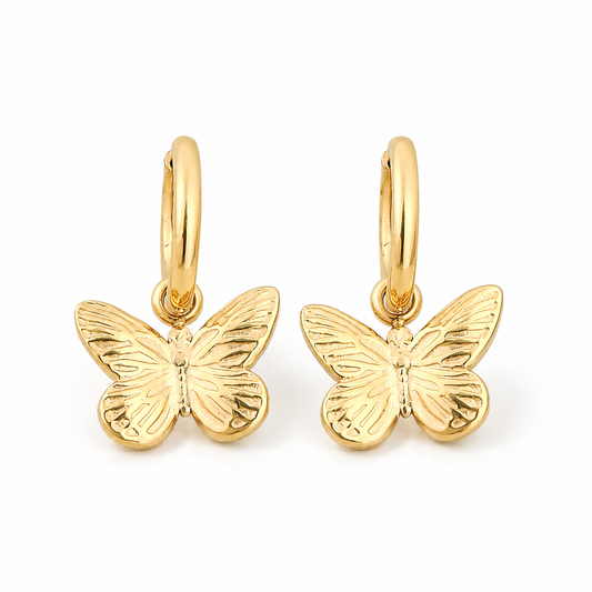 Natalie Butterfly Hoops