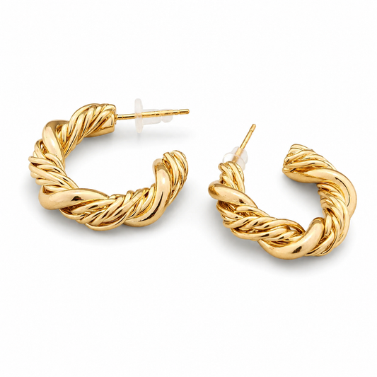 Golden Rope Hoops