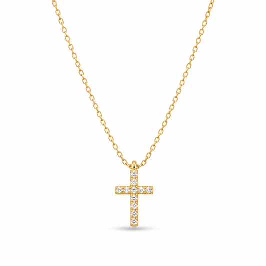 Crystal Cross Necklace