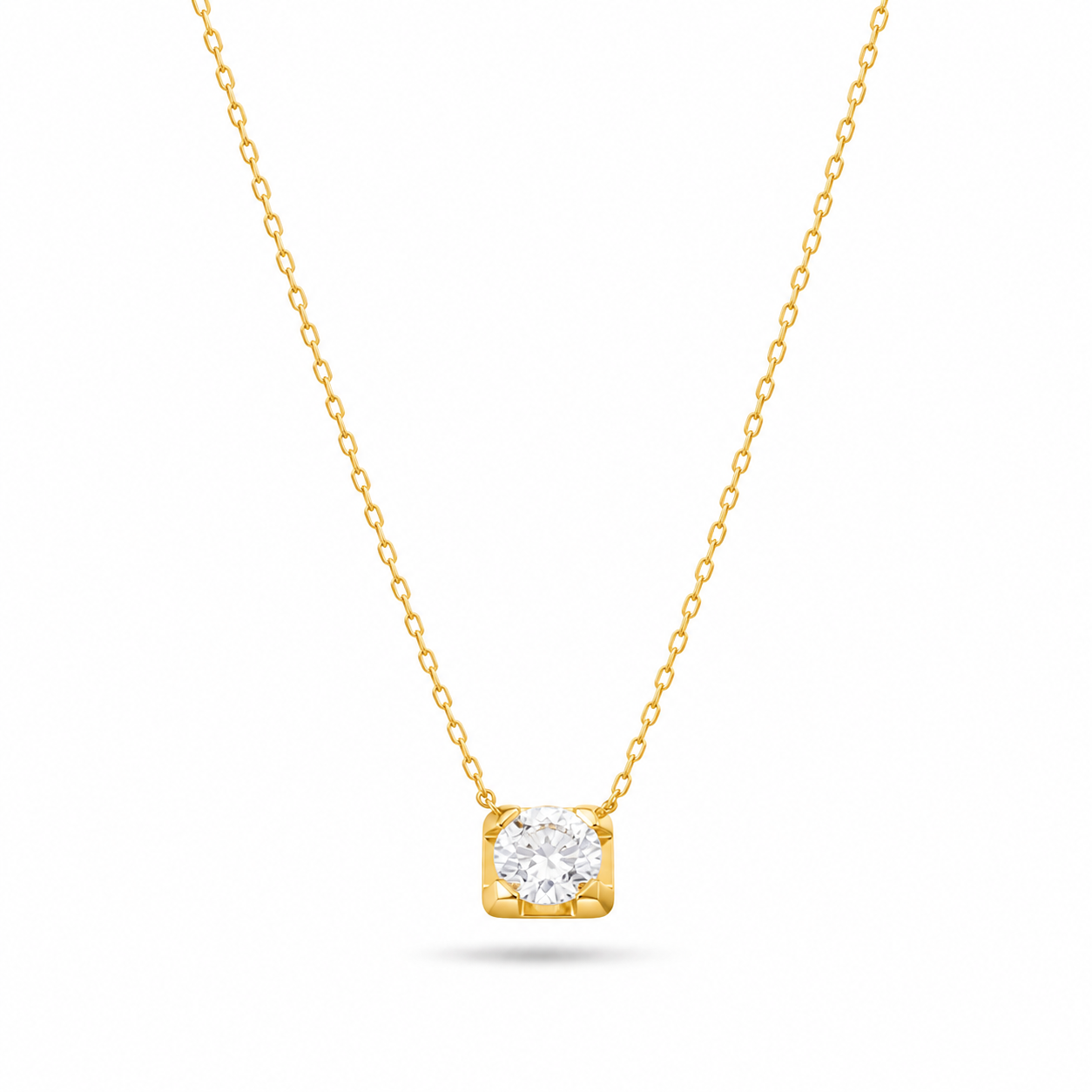 Aura Solitaire Necklace