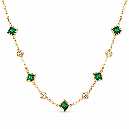 Green Mirage  Necklace