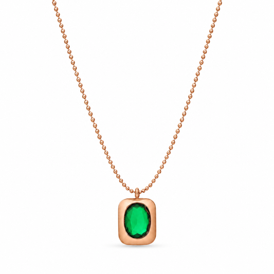 Emerald Gemma Necklace
