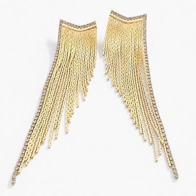 Crystal Mila Earrings (Gold)