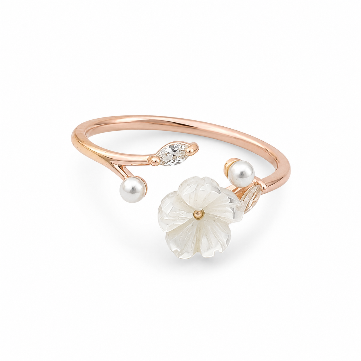 Summer Crystal Flower Ring