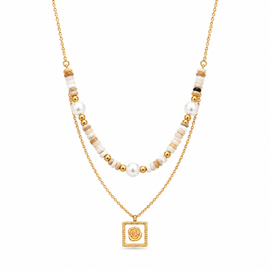 Julia Bead Layered Necklace