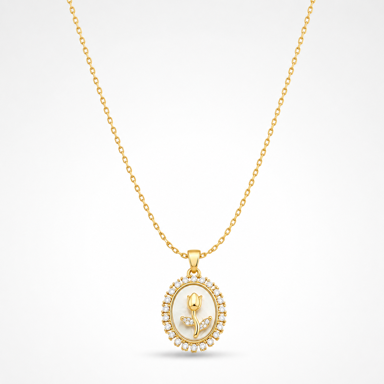 Vintage Rose Necklace