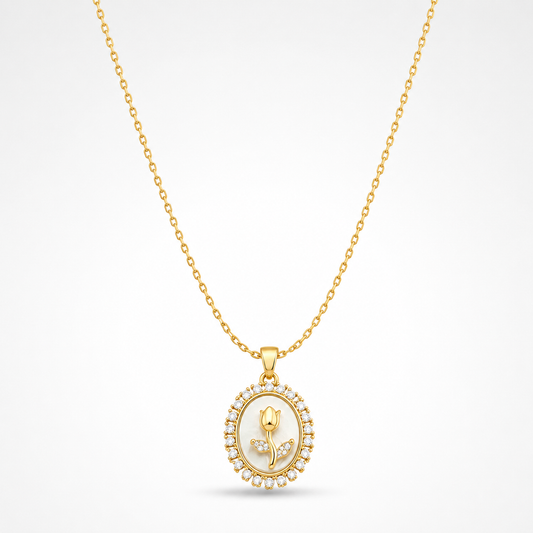 Vintage Rose Necklace