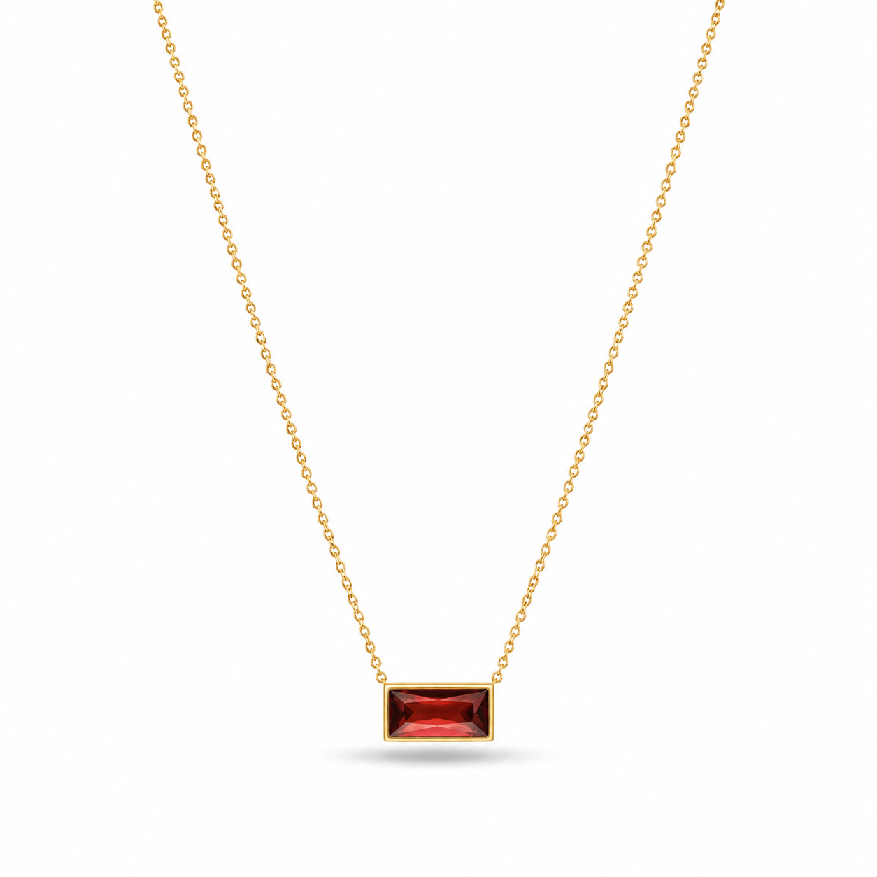 Maroon Lava Necklace