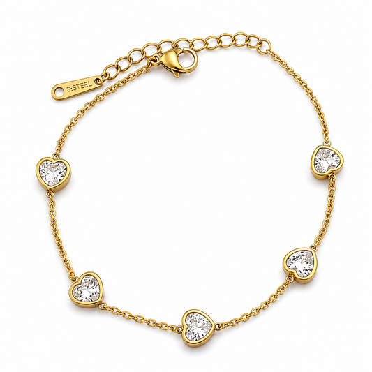 Sparkle Heart Bracelet