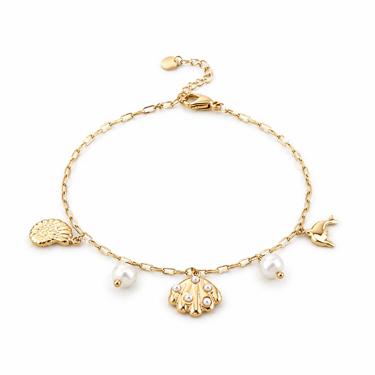 Sea Shell Charm Bracelets