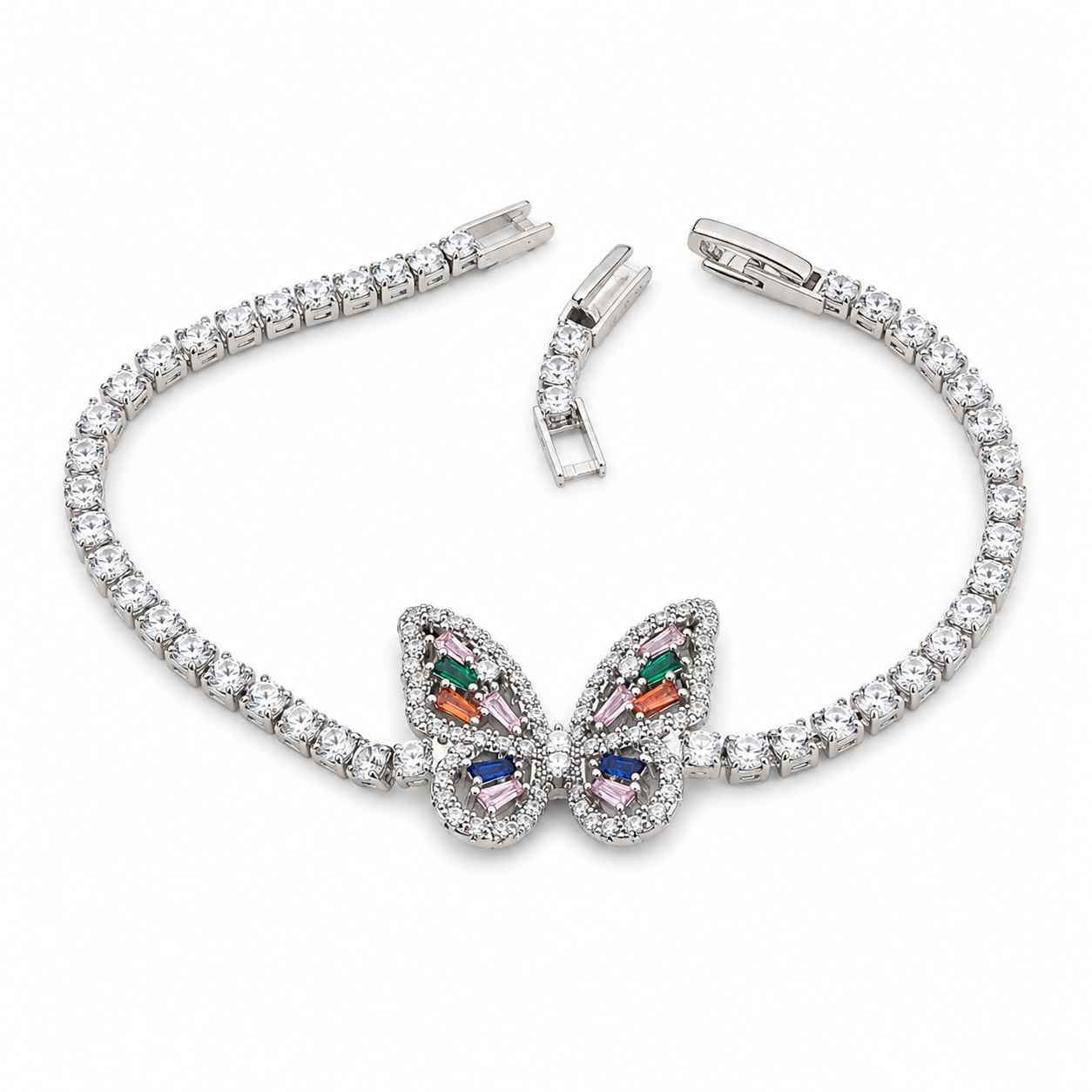 Butterfly Charm Tennis Bracelet