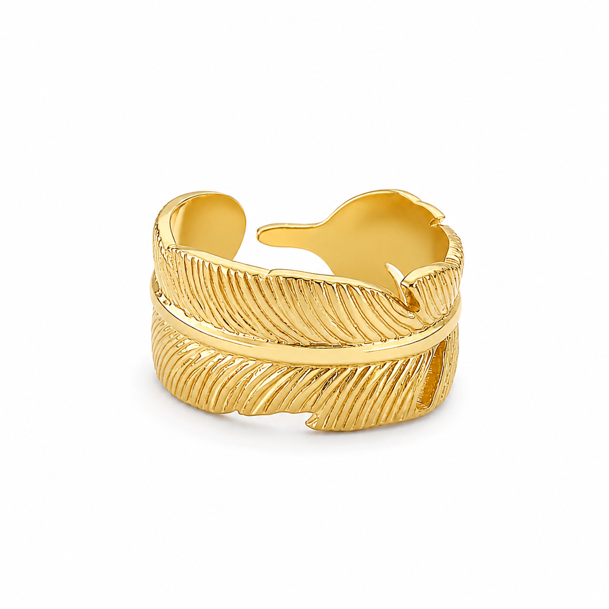 Golden Leaf Ring