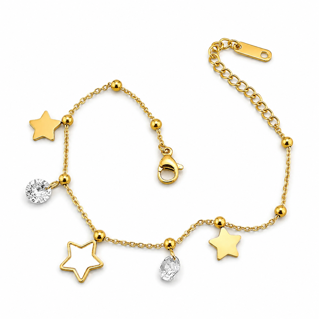 Stevie Star Charm Bracelet ( Gold)