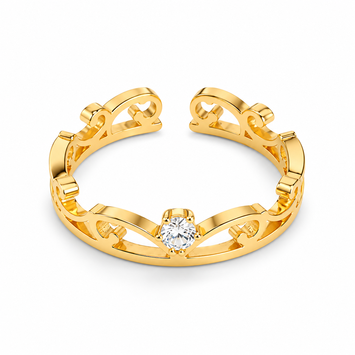 Solitaire Cuff Ring