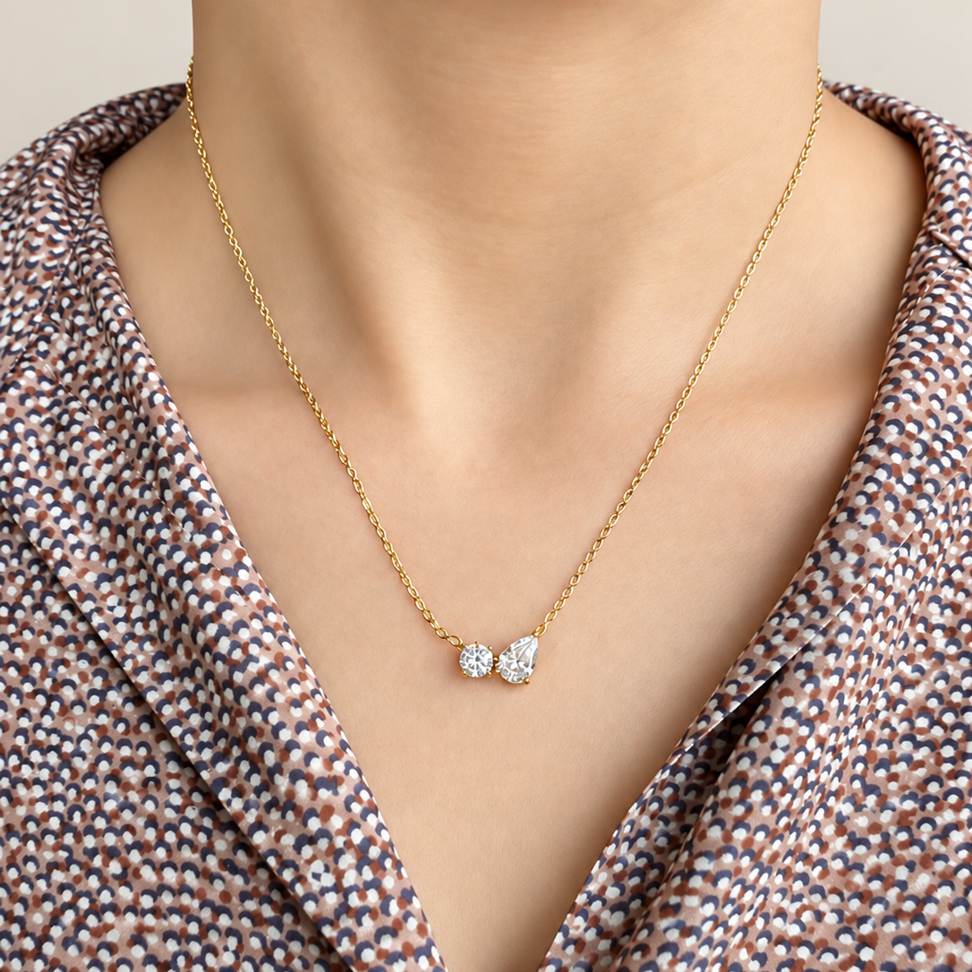 Twin Spark Necklace