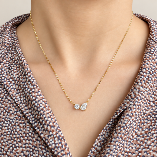 Twin Spark Necklace