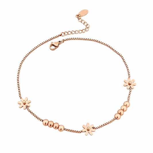 Floral Gleam Anklets