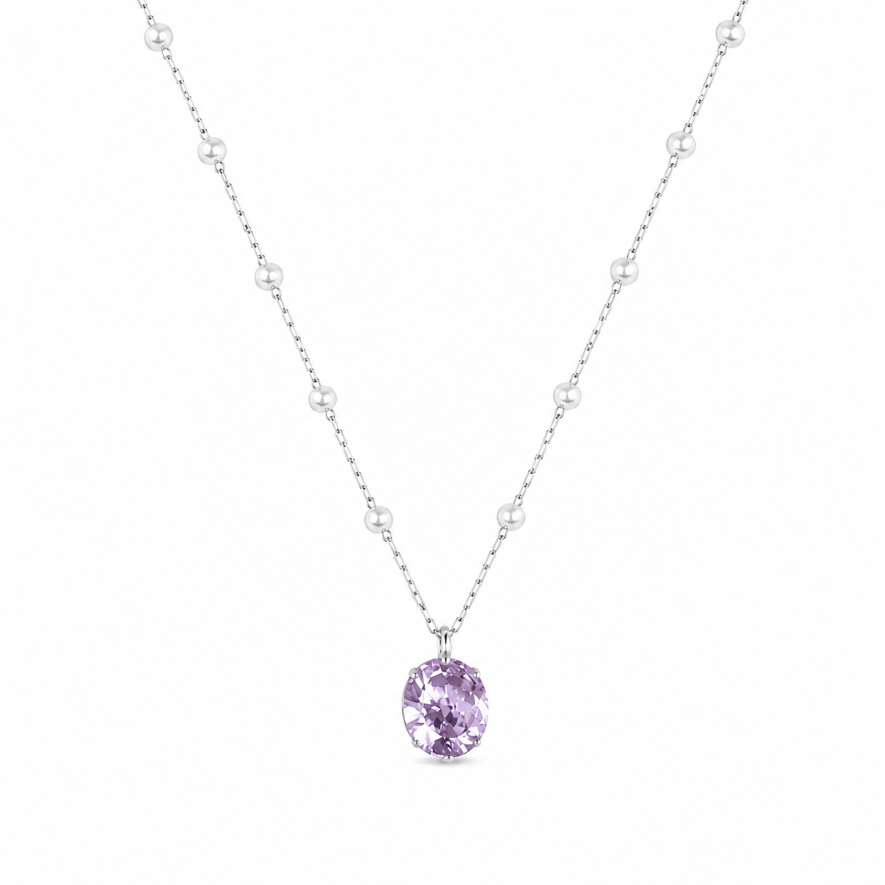 Amali Crystal Pearl Necklace