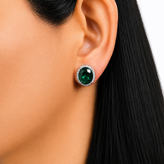 Emerald Muse Studs