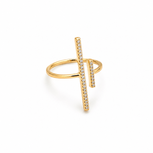 Crystal Lines Ring