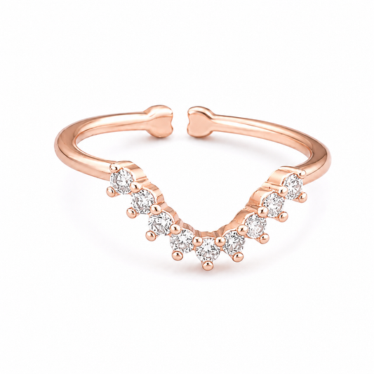 Crystal mala Ring