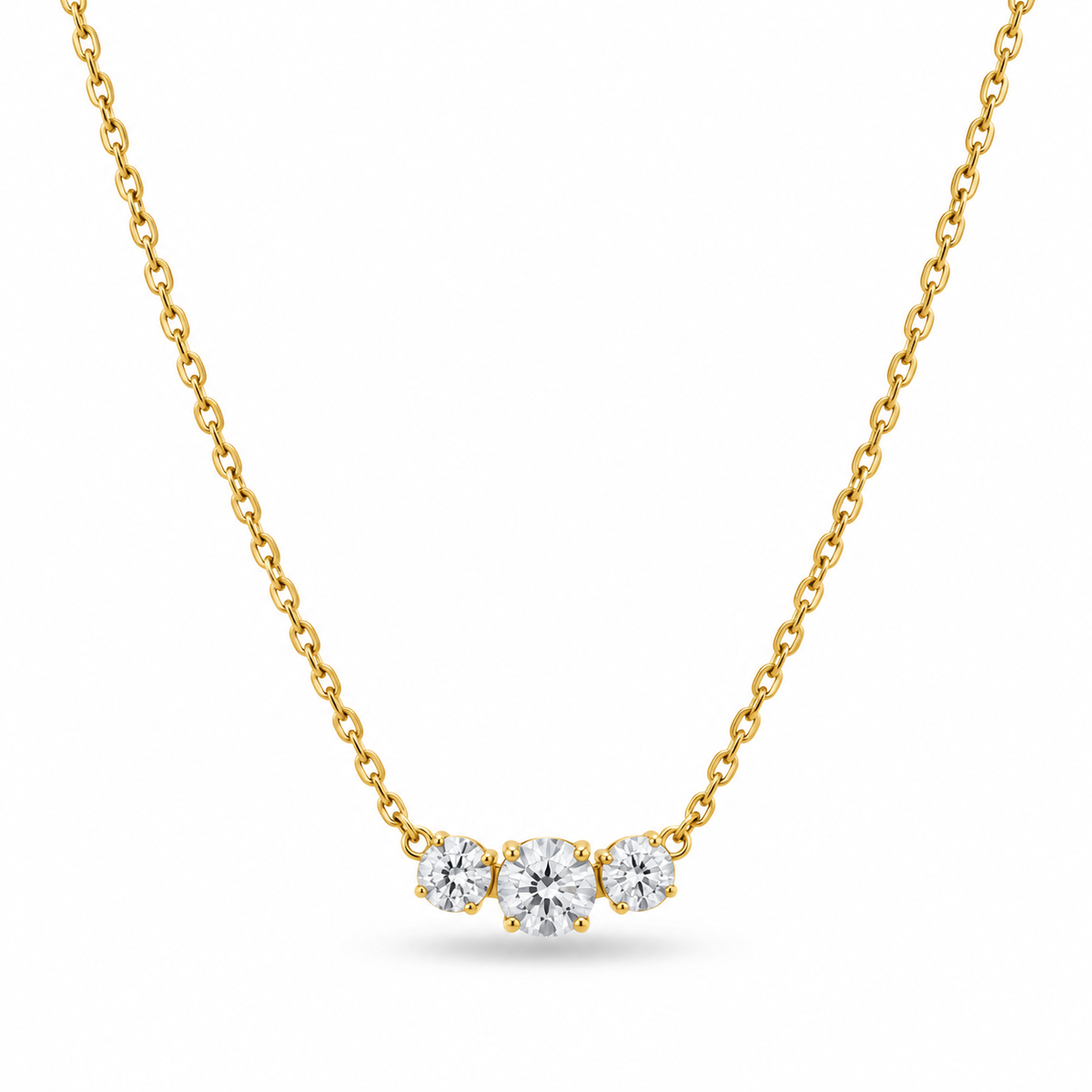 Three Stone Necklace