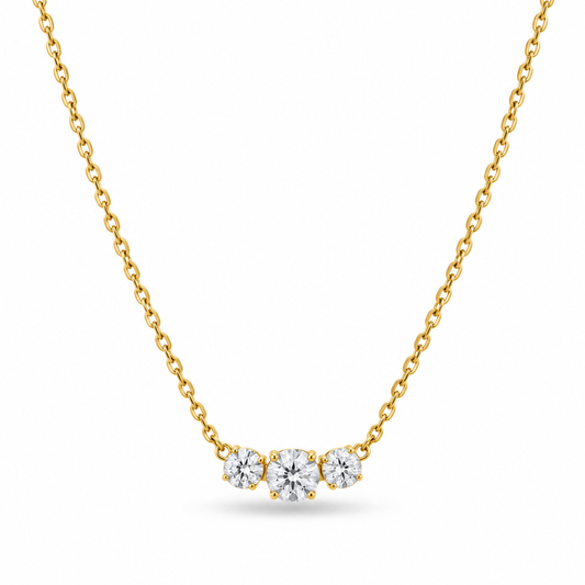 Three Stone Necklace
