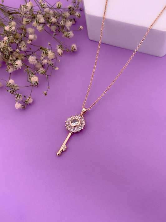 Crystal Key Necklace